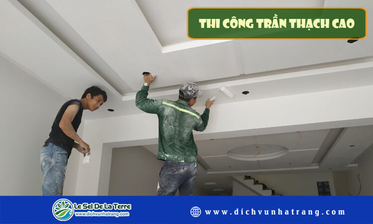 Thi công trần thạch cao