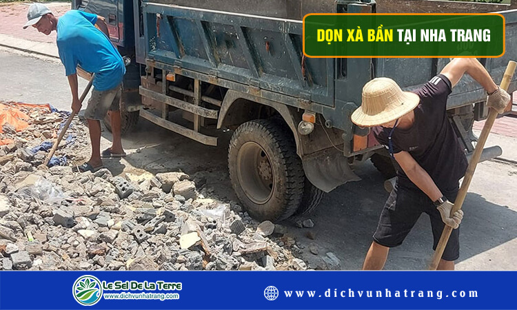 Dọn xà bần tại Nha Trang