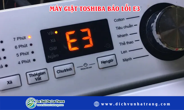 Máy giặt toshiba báo lỗi e3