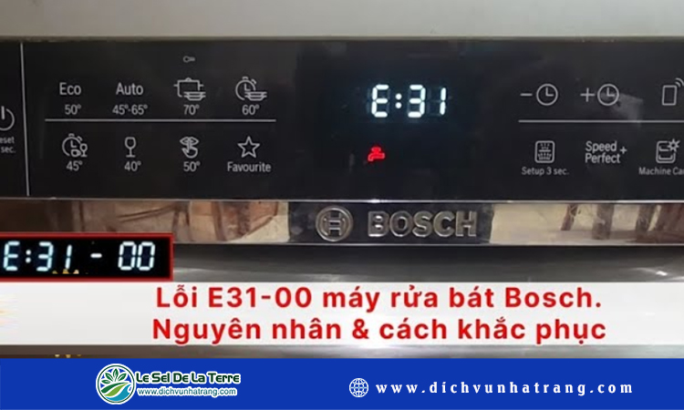 Máy rửa chén bosch lỗi e3100