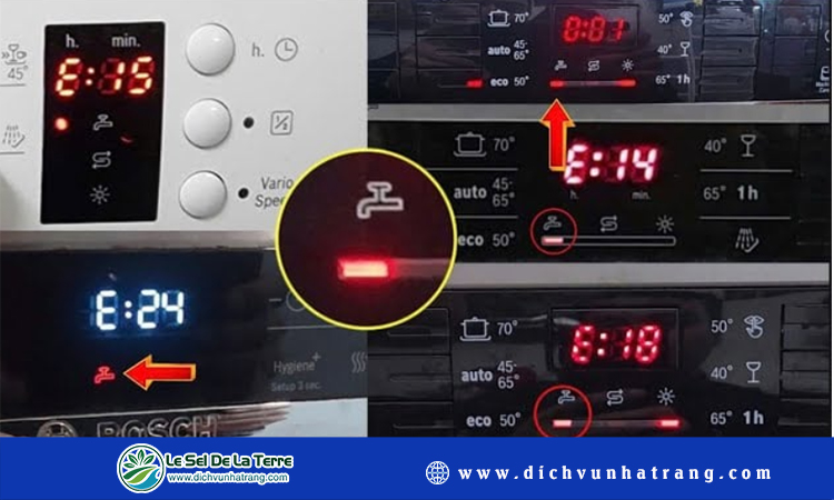Máy rửa chén bosch báo lỗi vòi nước